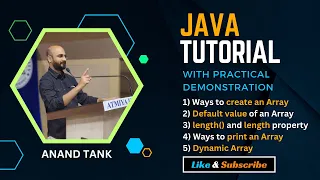 Java Tutorial OOP Basics Array with practical - Part 1 Anand Tank