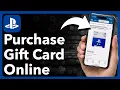How To Buy Playstation Gift Card Online