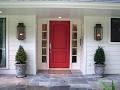 Front Door with Sidelights and Arched Transom Ideas