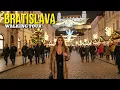 Lagu Bratislava Christmas Lights 2025 Winter Walking Tour in Slovakia 4K