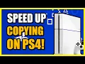 How to Speed Up Copying Games on PS4 Console Fix Slow Speeds