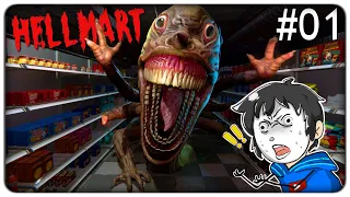 SE SUPERMARKET SIMULATOR FOSSE UN HORROR... NON FATE ENTRARE I MOSTRI E LE ANOMALIE | HELLMART ep.01