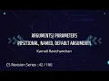 42 Positional default keyword arguments in Python Class 12 Computer science exam revision