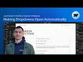 Dropdowns Open Automatically On Load Scroll Or Link Click Webflow Tutorial Attributes-Only