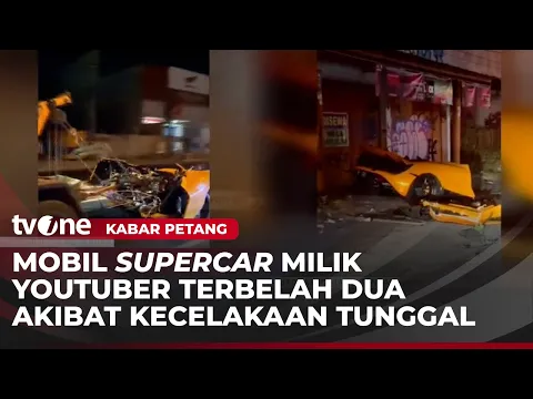 Terbelah Dua, Penampakan Mobil Supercar yang Ditumpangi YouTuber