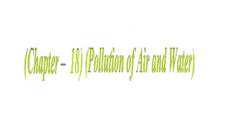 pollution of air u0026 water class 8th