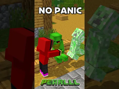 No Panic JJ - MAIZEN Minecraft Animation #shorts