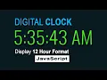 How To Create A Digital Watch With Display AM PM Format
