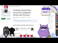 Firebase Essentials Firestore Database Write with Python -firebase-firestore-write-python