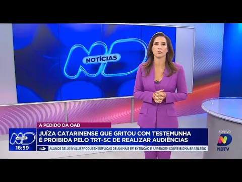 Juíza catarinense é proibida de realizar audiências após gritar com testemunha