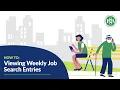 Viewing Weekly Job Search Entries
