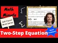 Solving Two-Step Equation Word Problems with worksheet