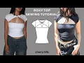 Roxy Top Sewing Tutorial Cutout Top Sewing Pattern
