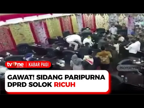 Nyaris Baku Hantam, Sidang Paripurna DPRD Solok Diwarnai Kericuhan