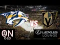 Hockey Vlog Nashville Predators vs Vegas Golden Lounge access