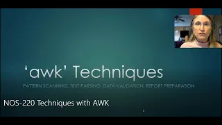 Techniques with AWK