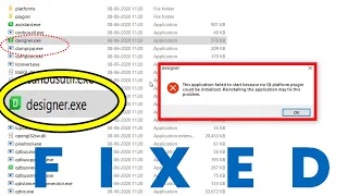 No qt platform plugin could be initialized FIXED 100