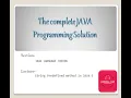 String predefined method in JAVA Lecture-1