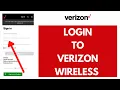 Verizon Wireless Login Verizon com Verizon Login Sign In