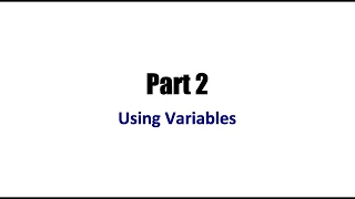 Learn Java Tutorial for Beginners Part 2 Using Variables