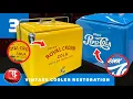 Chrome Shine Final Reveal Vintage Pepsi Royal Crown Cooler Restoration