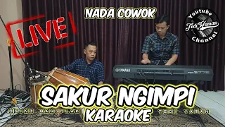 Download sakur ngimpi Karaoke Live Nada cowok MP3