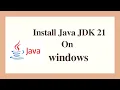 NEW RELEASE Java JDK 21 How to Install Java JDK 21 on Windows 2023 Check On CM