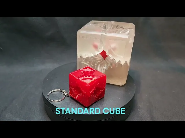 COMPANION CUBE GEAR FIDGET SPINNER / KEYCHAIN FIDGET video thumbnail