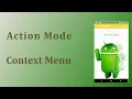 Actionmode Contextual Menu
