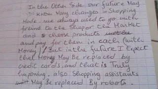 فقرة بالانجليزيه عن تغيرات في عادات الاكل للسنة الثالثه ثانوي 