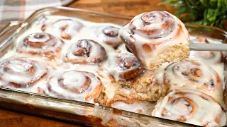 سينابون رولز الأصلي بعجينة زي القطنة وألذ من الجاهز بمراحل! Soft and Fluffy Cinnamon Rolls