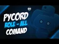 How to Code Role-All Role-All Remove Commands in Python using Pycord