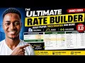 The Ultimate RATE BUILDER v8 0 Automatically Price BOQs in Minutes Buildings Roads CivilWorks
