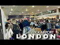 Departure and Arrival At London Gatwick Airport United Kingdom Walking Tour 2023
