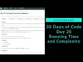 Running Time and Complexity HackerRank Check Prime Number Day 25 Python