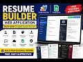 Resume Builder Web Application Google Apps Script Google Sheets Create Professional Resume