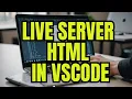 How to Run HTML File in Visual Studio Code Live Server Full Tutorial