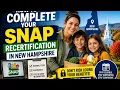 How to complete your SNAP recertification in New Hampshire