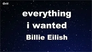 Download Karaoke♬ everything i wanted - Billie Eilish 【No Guide Melody】 Instrumental MP3