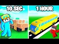 Lagu 10 Seconds vs 1 Hour BUS Build Challenge!