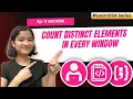 9 Count distinct elements in every window Fixed Sliding window - Medium