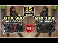 GTX 980 Vs GTX 1060 15 Games Test Which Is Best