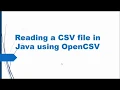 1 Reading a CSV file in Java using OpenCSV Technology Shop
