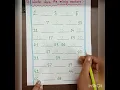 Worksheet for kindergarden Missing number 1-50
