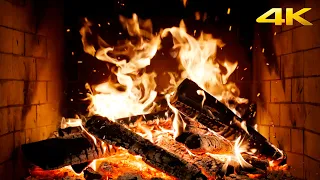 The COZIEST Fireplace With GENTLE Firelight And WHISPERING Crackles For GENTLE Holiday ATMOSPHERE 