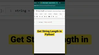 Get String Length Python