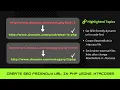 How to Create Dynamic SEO friendly URL in PHP using htaccess