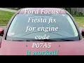 Ford P07A5 code transmission fix