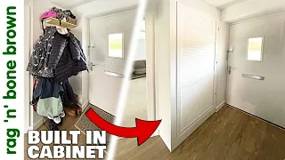 Making A Built In Shoe Coat Storage Cabinet
