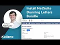 NetSuite Tutorial Install and Activate NetSuite Dunning Letters Bundle
